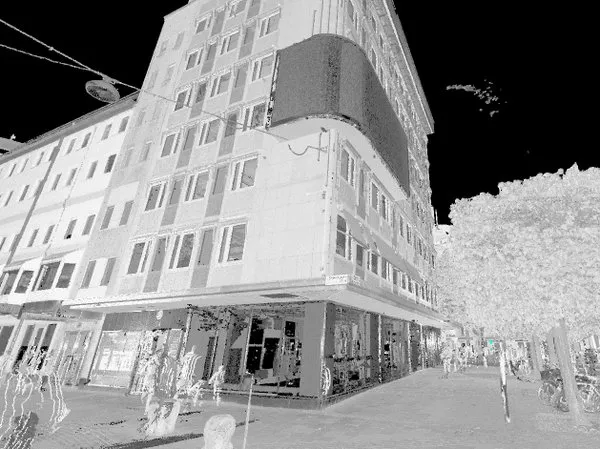 Punktmoln av en byggnad från 3D-laserskanning